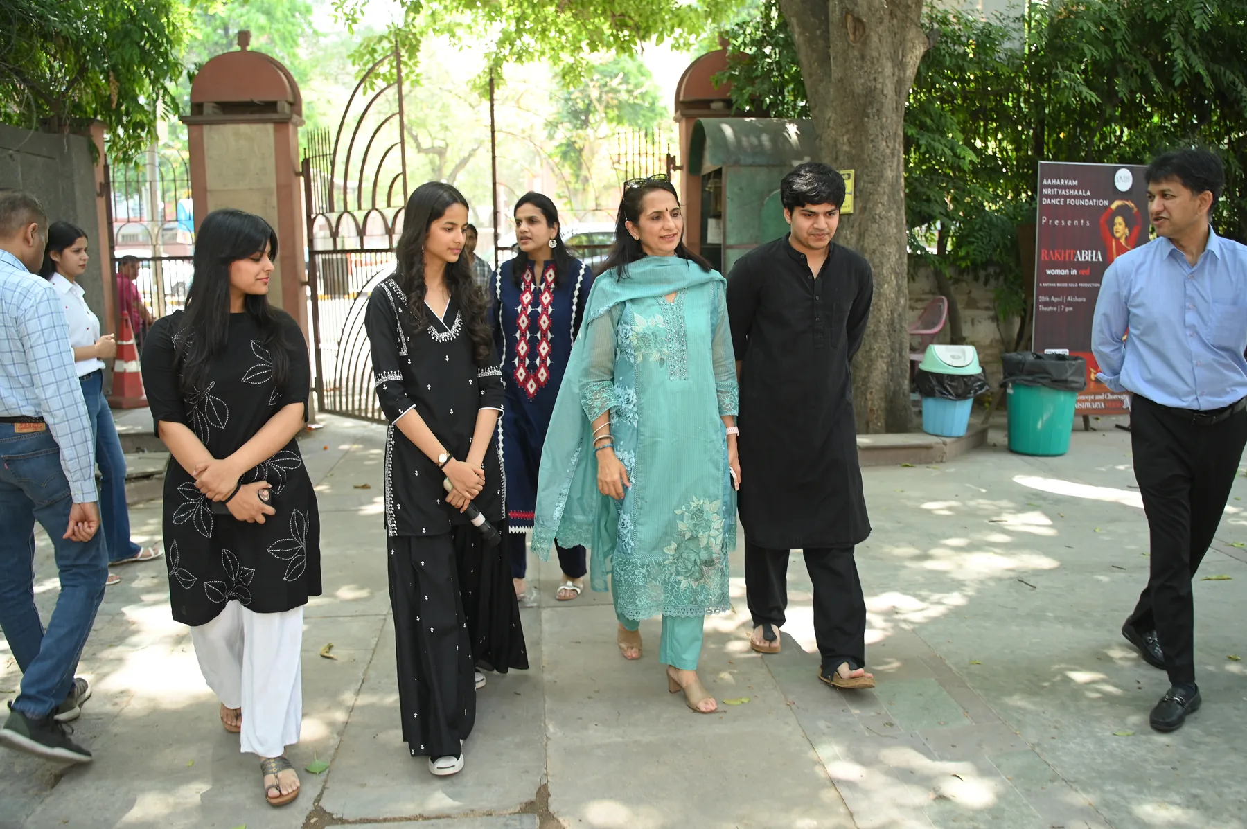 Arrival at Akshara Theatre for Project Junoon