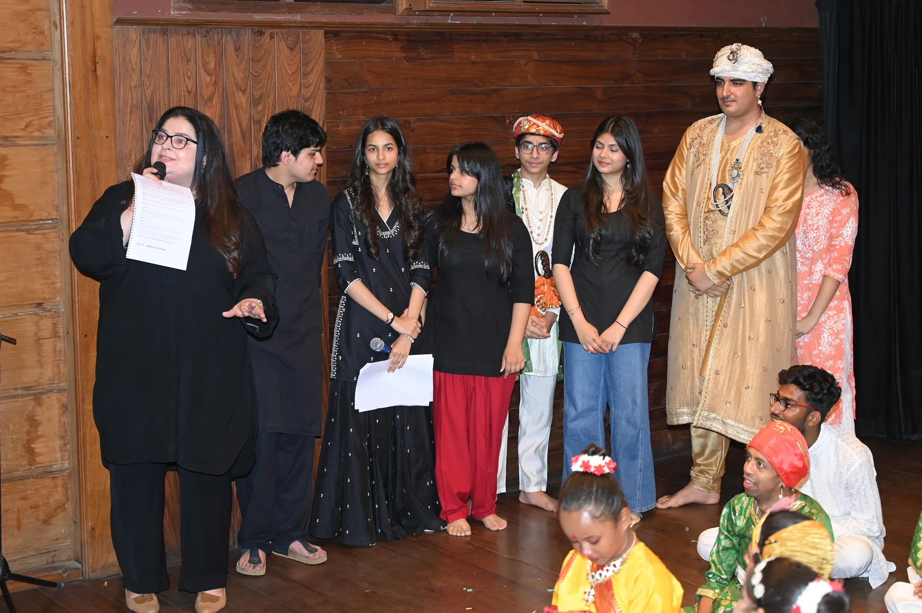The Junoon company after the performance